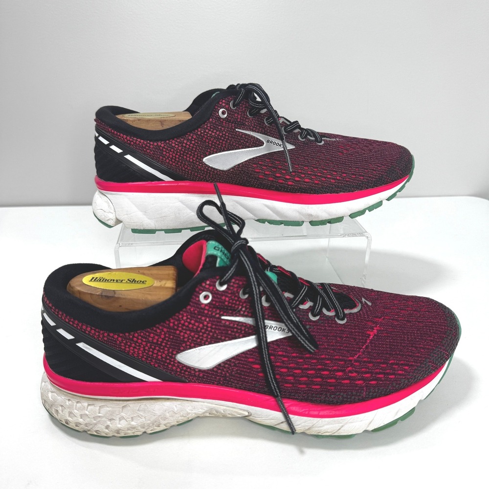 Brooks Ghost 11 Womens 9.5 Running Shoes Burgundy Pink Teal Athletic 1202771B017